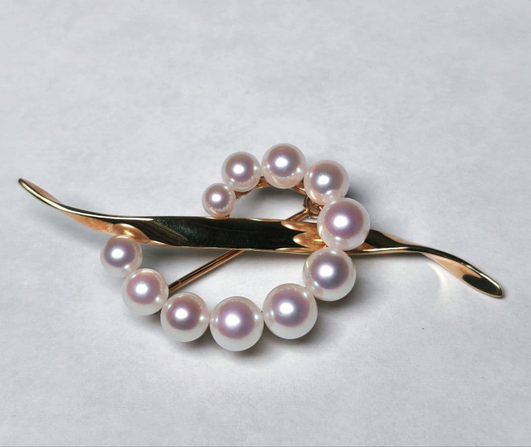 【美品 最高級】ミキモト ブローチ パール サークル K18 愛子様 ご着用 箱