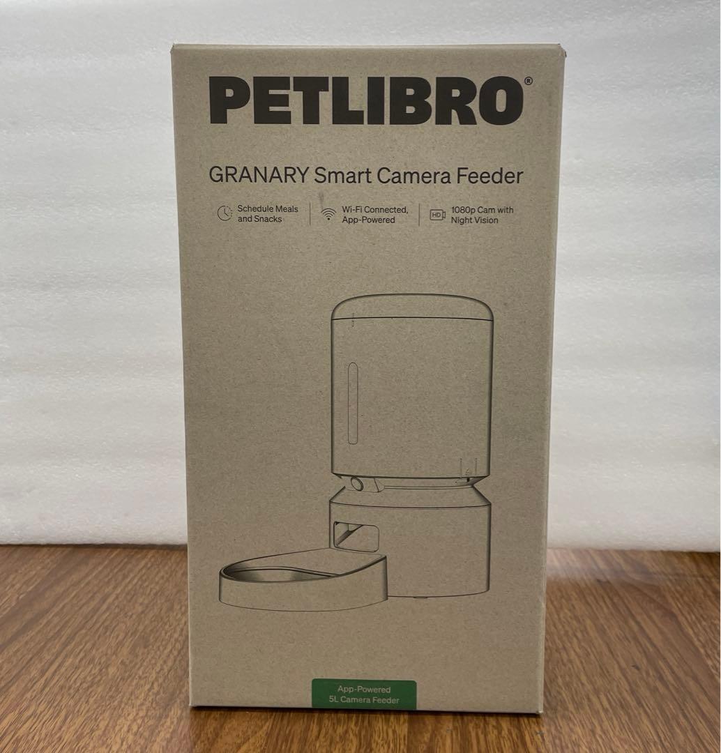 9596 PETLIBRO 自動給餌器 猫 カメラ付き 5L大容量 ホワイト