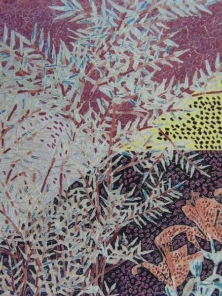 山下清、ゆり、希少画集画、 新品額装付