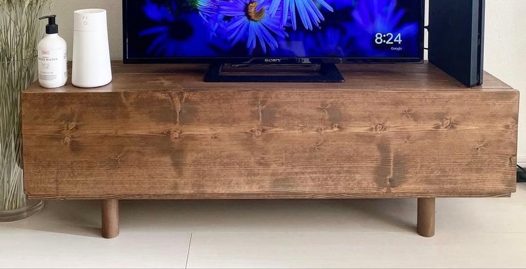 ハンドメイド　テレビボード ウォルナット