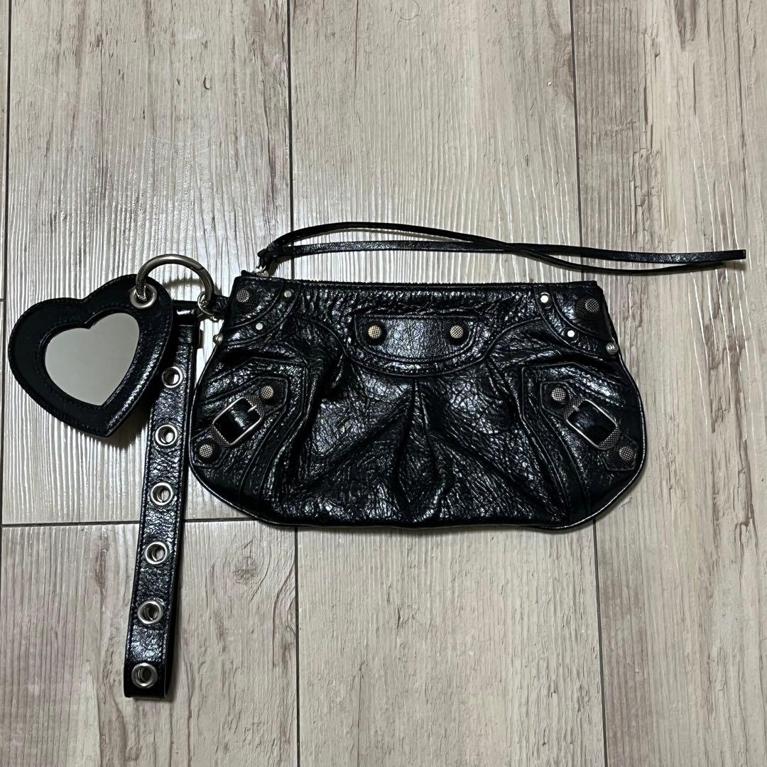 【Balenciaga】Le Cagole ミニマルチポーチ　アリーナラムスキン