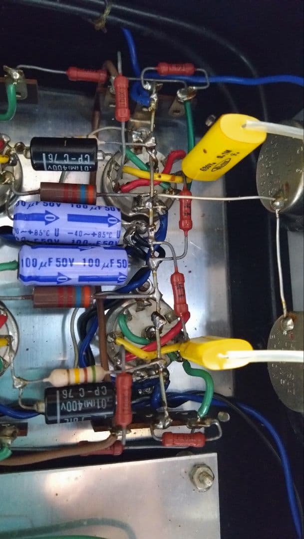 真空管式メインアンプ（キット自作品）　ジャンク出品