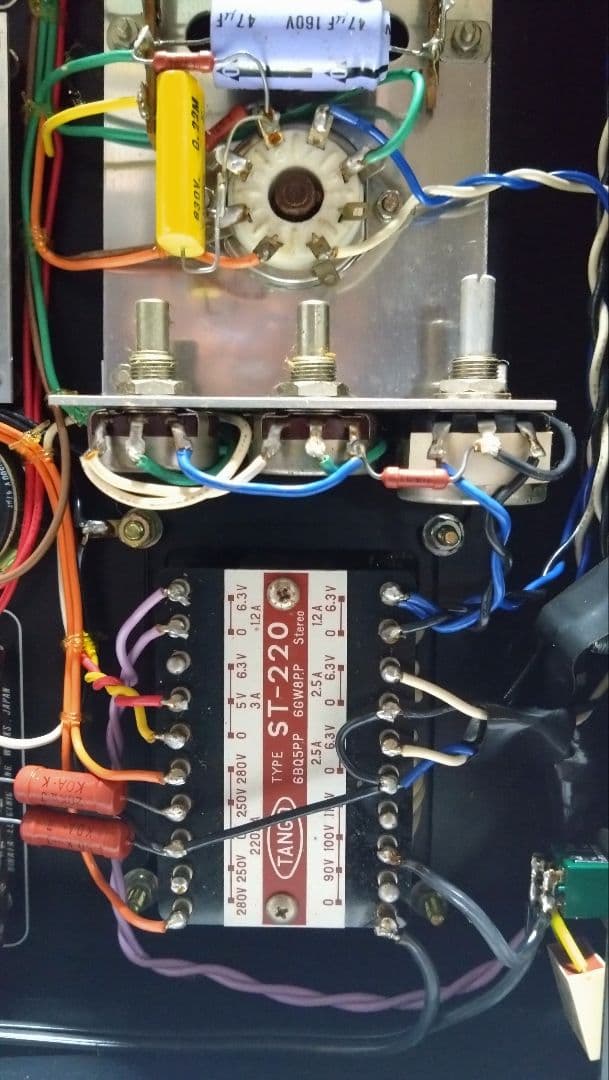 真空管式メインアンプ（キット自作品）　ジャンク出品