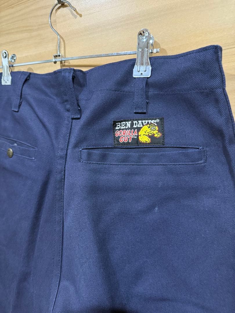 BEN DAVIS ベンデイビス ゴリラカット ワークパンツ ネイビー 32