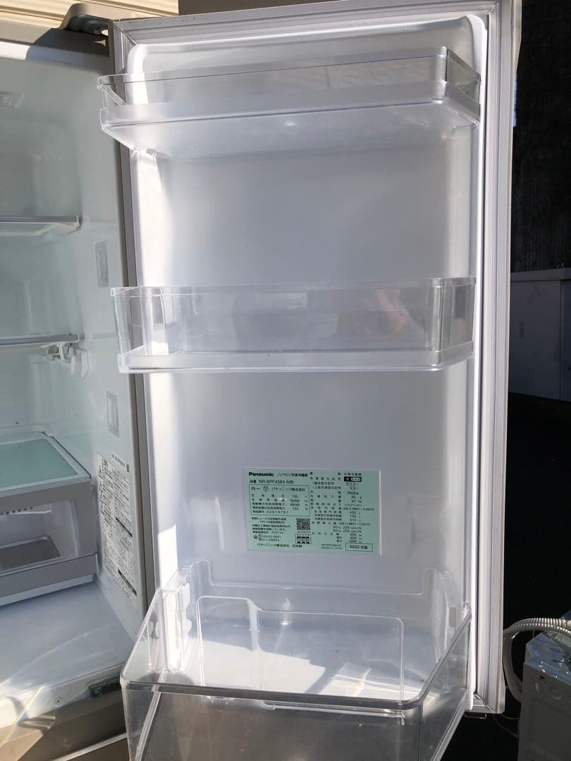 ● Panasonic 冷蔵庫 シルバー　NR-SPF458X 2022年製
