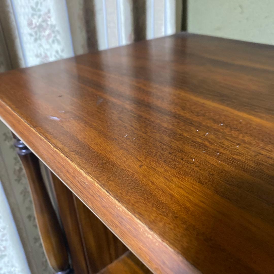 ヴィンテージ　 レトロ　 木製 　ガラス扉　キャビネット　サイドボード