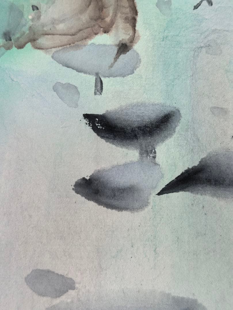 中国画《荷趣》 李德勝作 2022年オリジナル絵画  紙本着色