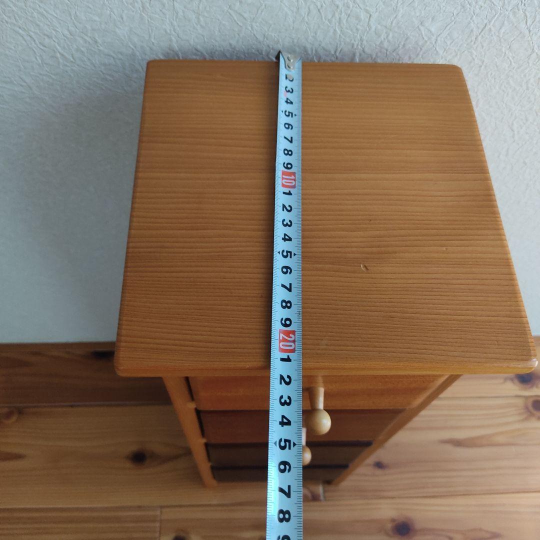 木製4段引き出しミニチェスト