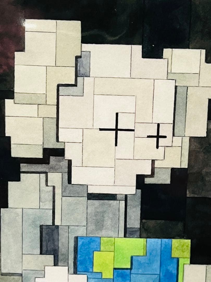 ADAM LISTER アダムリスター シルクスクリーン KAWS モチーフ