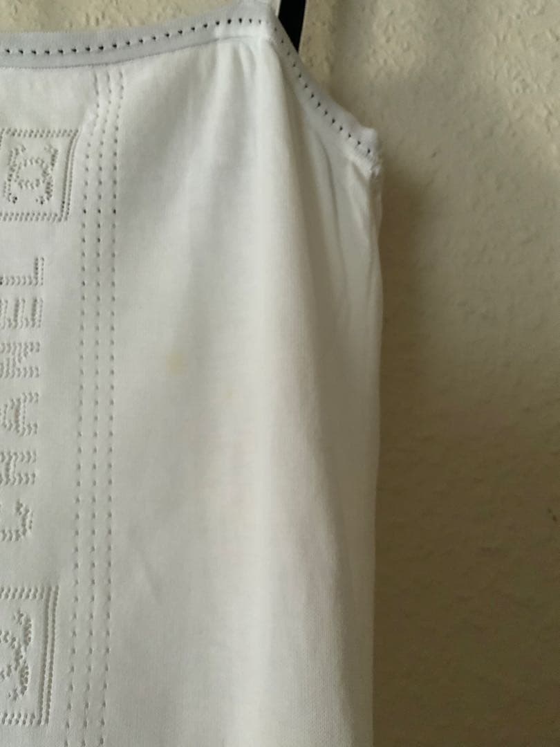 シャネルホワイトキャミソール ロゴ　36