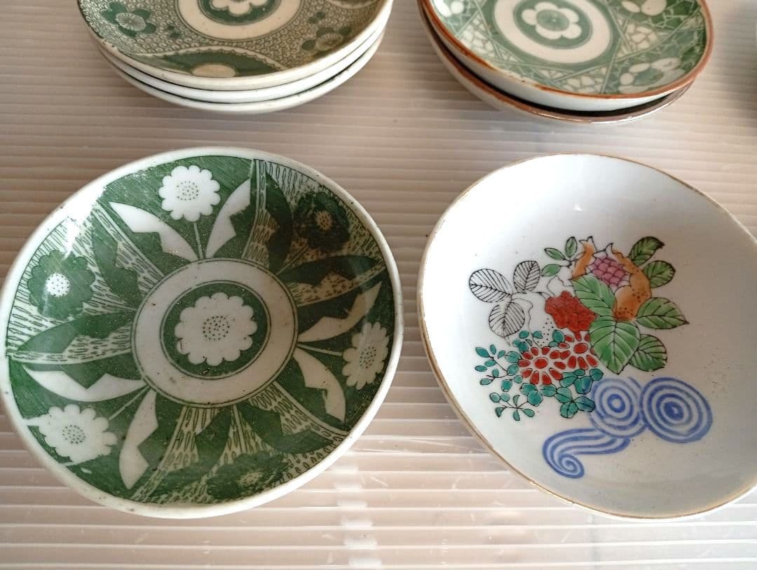 【専用】印判皿 明治～大正 縁起物 骨董皿 アンティーク まとめて 26枚