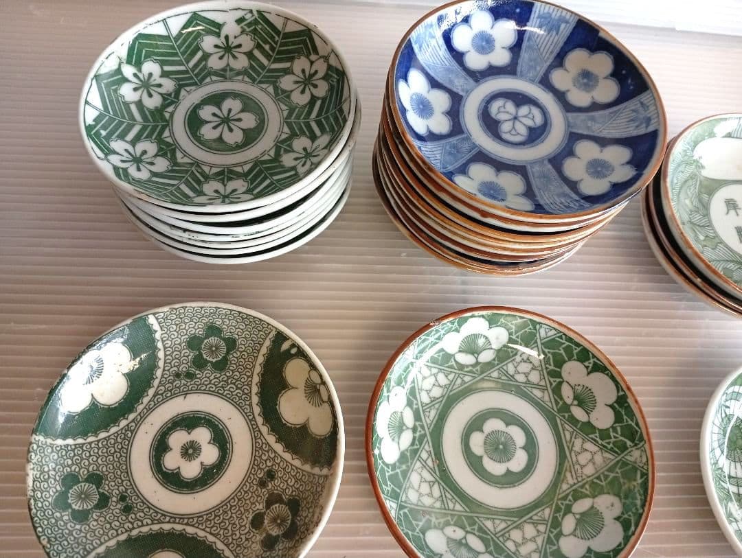 【専用】印判皿 明治～大正 縁起物 骨董皿 アンティーク まとめて 26枚