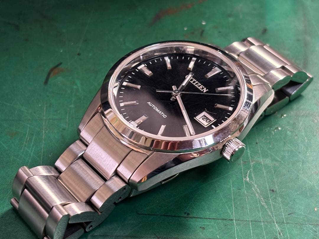 【タイガ123！・保証無し】シチズンコレクション自動巻き黒文字盤