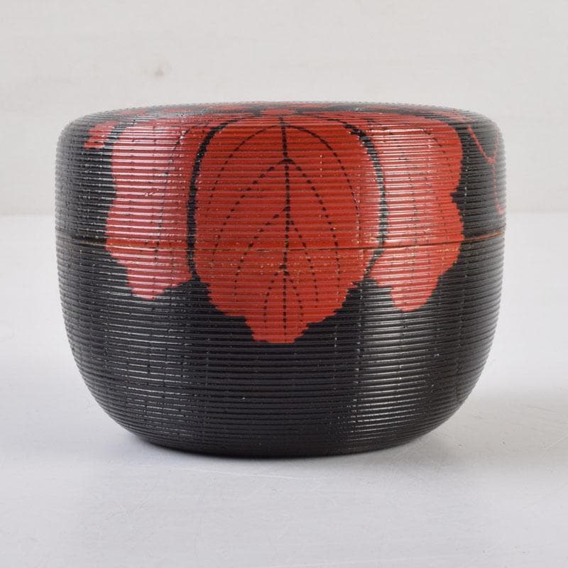 茶道具　加賀蒔絵師　高橋正良作　鵬雲斎好　菊桐文　寿輪棗　共箱　V　8728