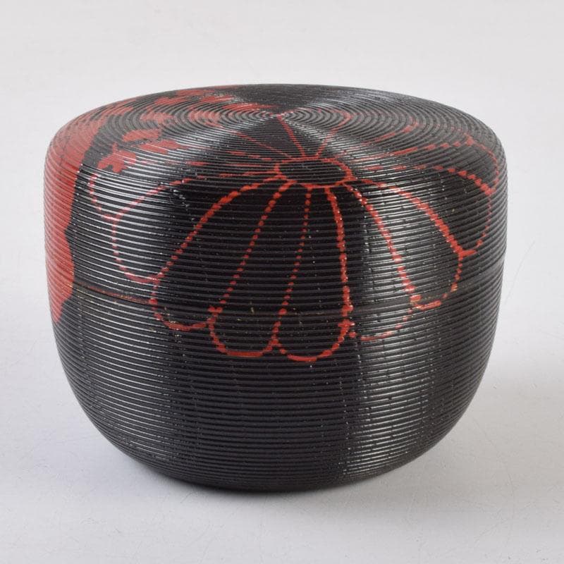 茶道具　加賀蒔絵師　高橋正良作　鵬雲斎好　菊桐文　寿輪棗　共箱　V　8728