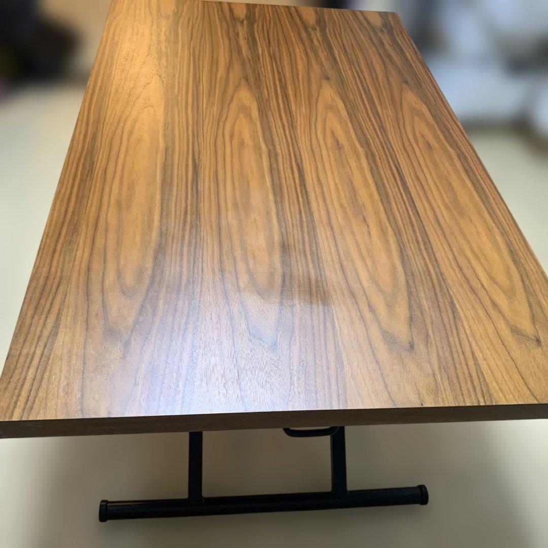 ニトリ 昇降テーブル　 ライザN ミドルブラウン