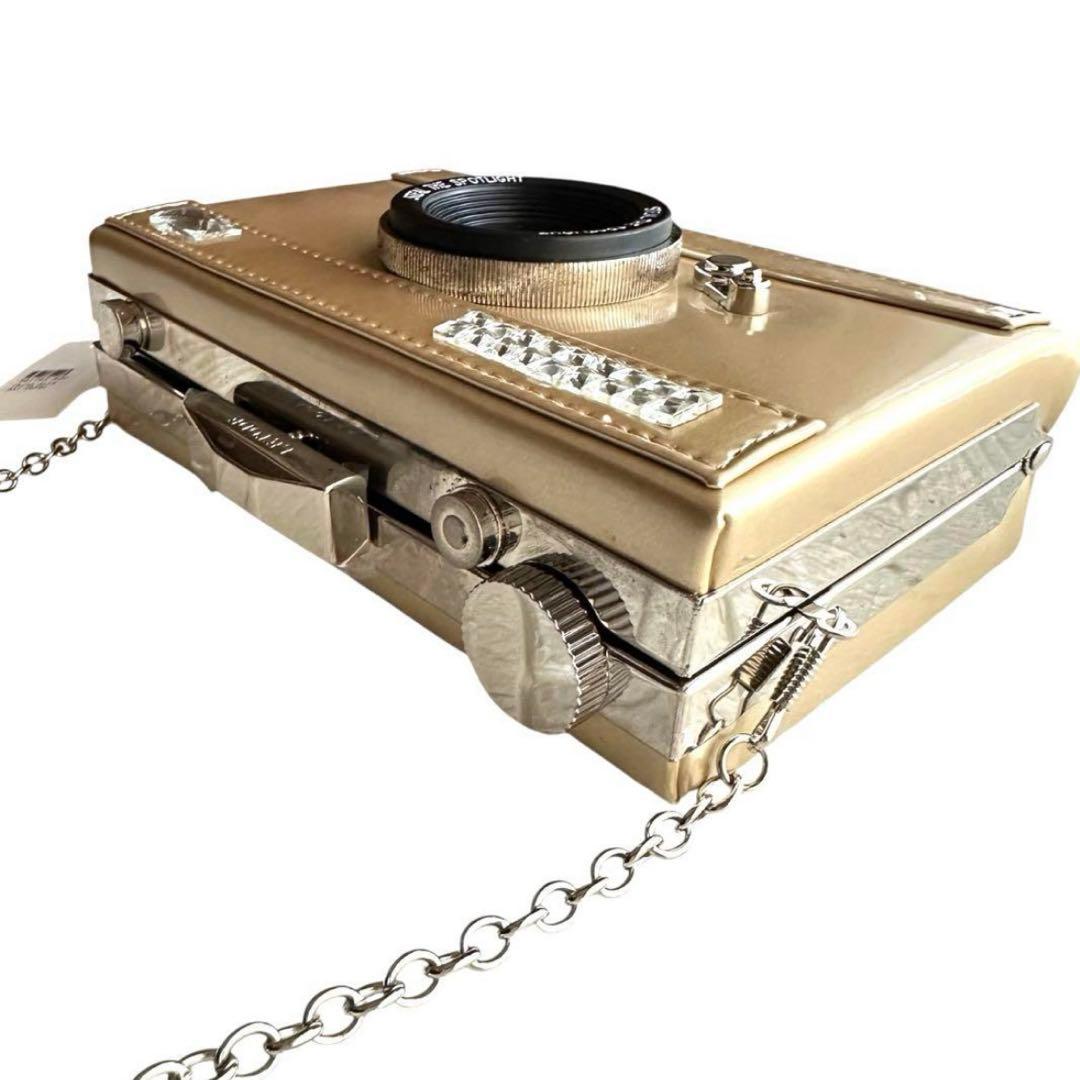 ショルダーバッグ　カメラデザイン　クラッチバッグ　カメラ型　パーティバッグ