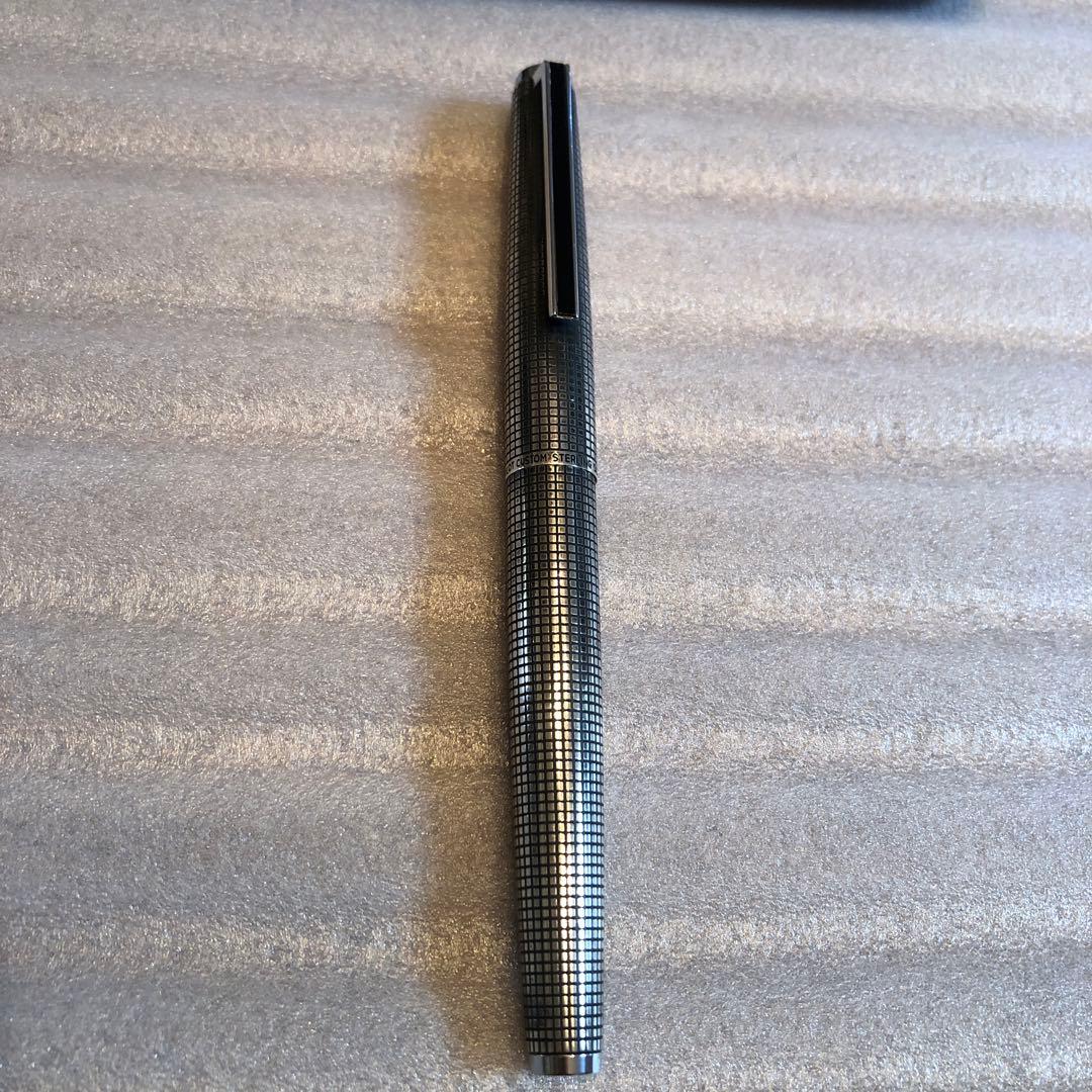 PILOT万年筆カスタム　18金ペン先　スターリングシルバー　1979年