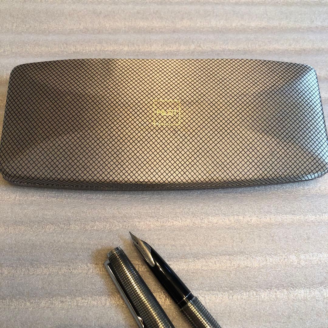 PILOT万年筆カスタム　18金ペン先　スターリングシルバー　1979年