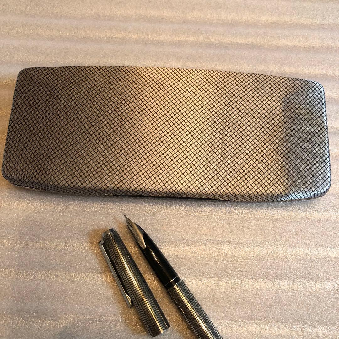 PILOT万年筆カスタム　18金ペン先　スターリングシルバー　1979年