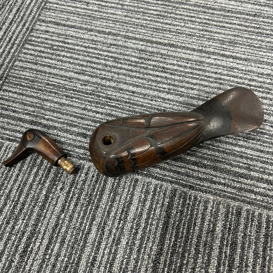 朝鮮美術 李朝 木雁 置物 デコイ