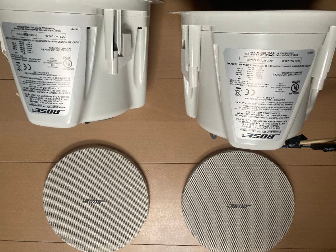【美品】Bose 16DFW 埋込型スピーカー ホワイト 2台セット 完動品