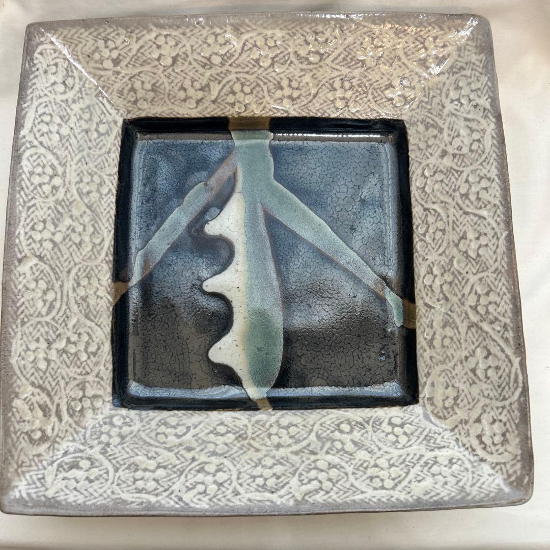 ◉本日限定◉島岡達三　象嵌　角皿　共箱付き