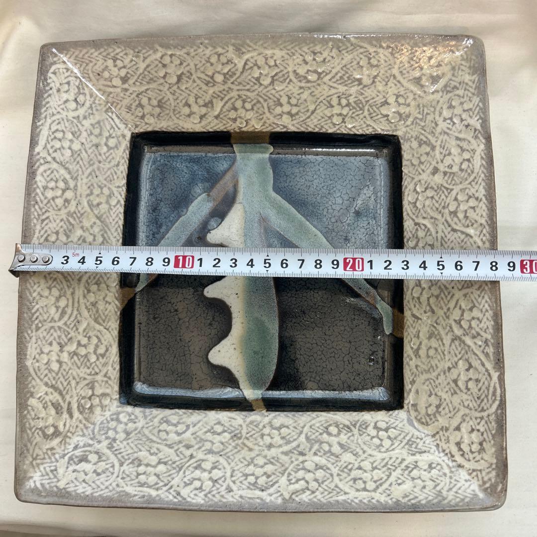 ◉本日限定◉島岡達三　象嵌　角皿　共箱付き