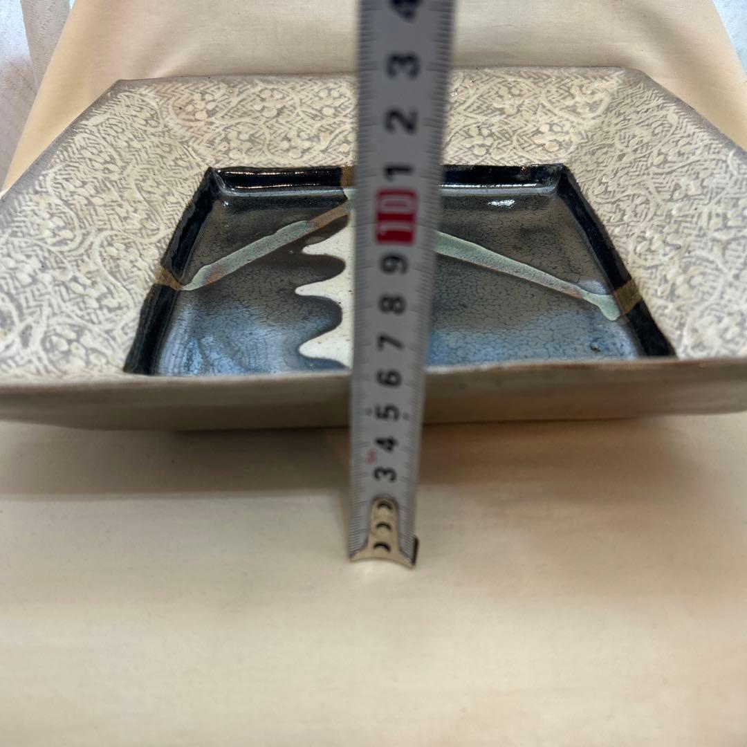 ◉本日限定◉島岡達三　象嵌　角皿　共箱付き