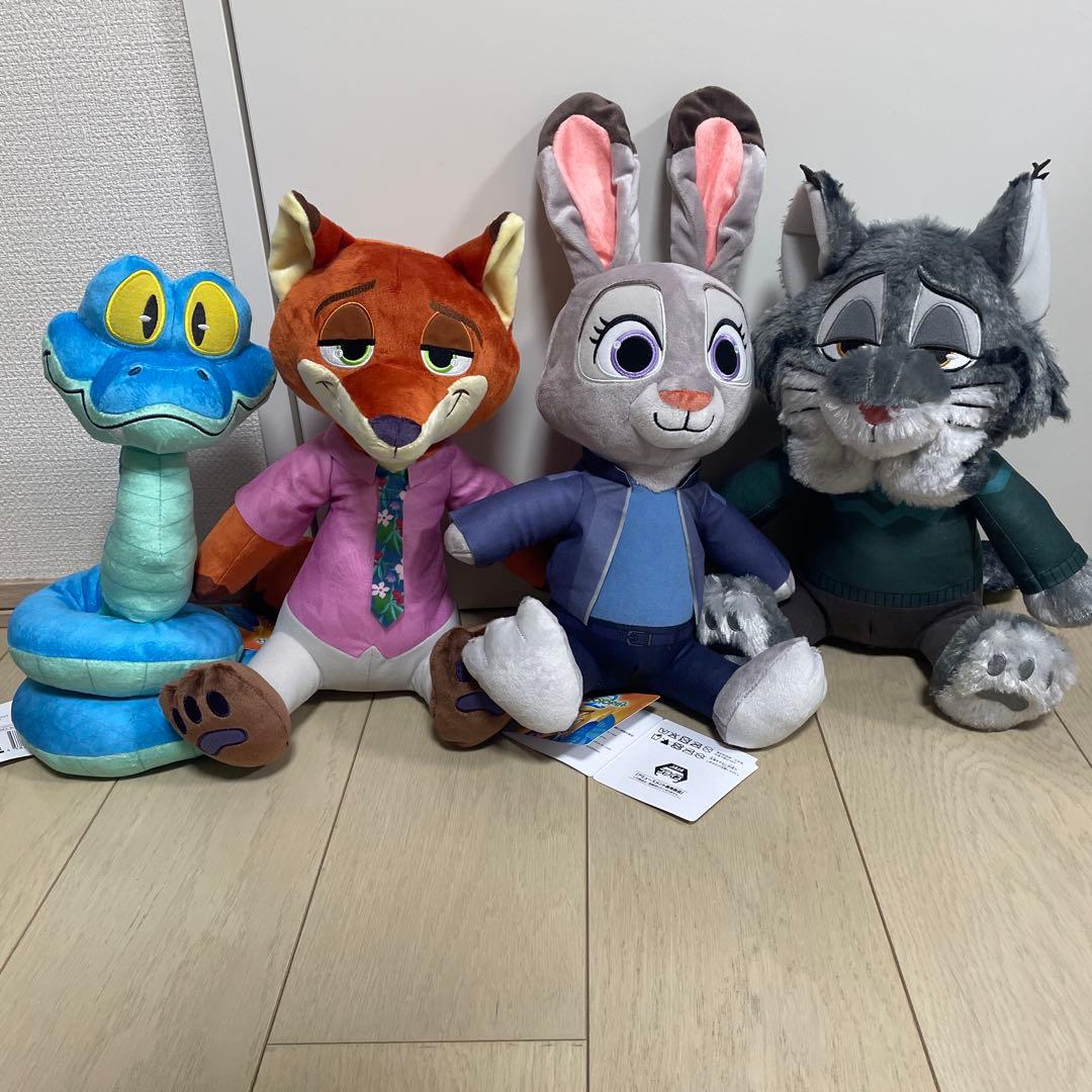 ズートピア2 ぬいぐるみ4体セット