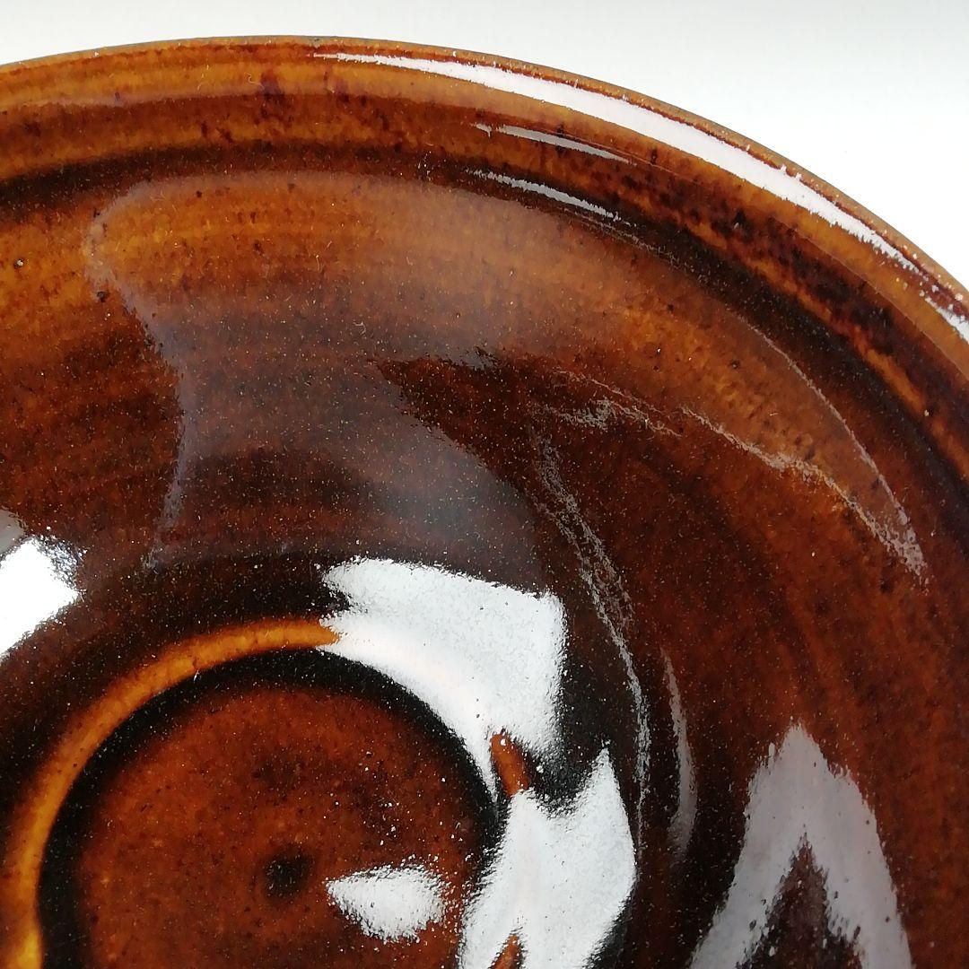 Ｗ１３５　数茶碗　五客『天目色絵つぼつぼ画』『清閑寺窯　杉田祥平 造』　共箱