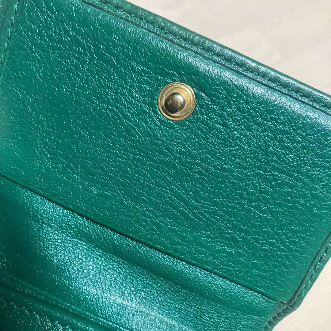 GUCCI バンブー　ダイアナ　三つ折り財布