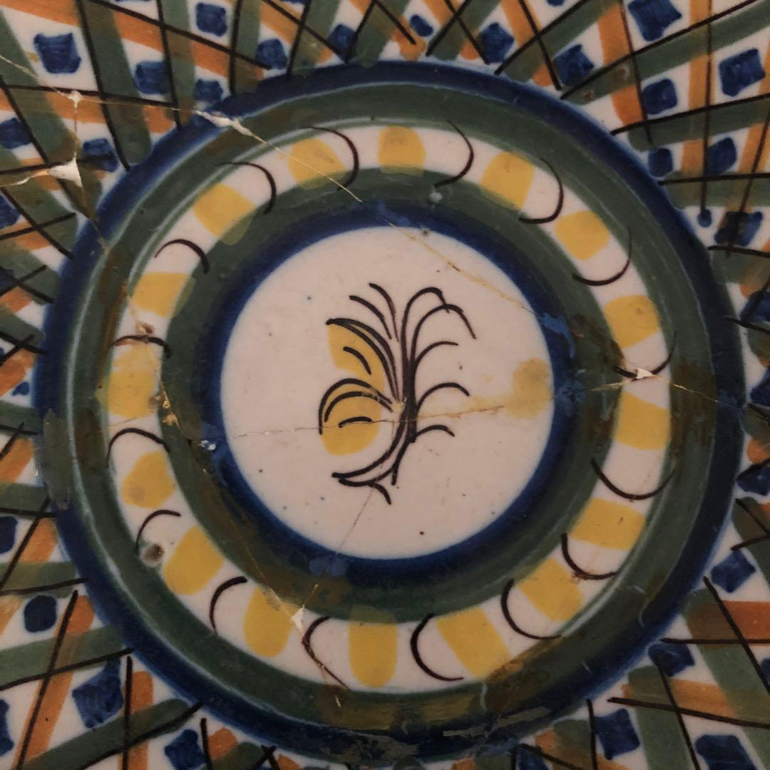 スペイン骨董　アンティーク　絵皿