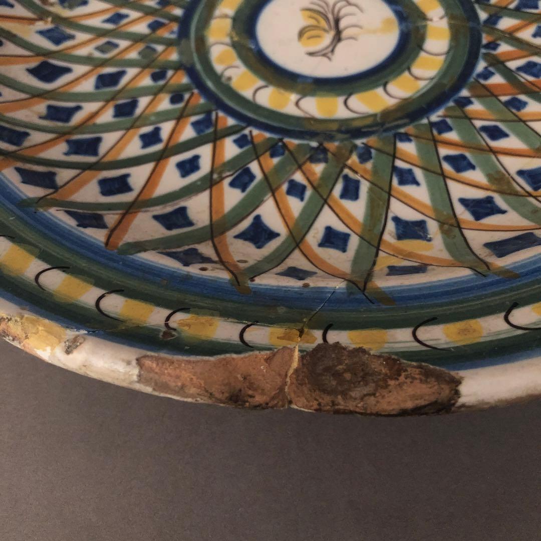 スペイン骨董　アンティーク　絵皿