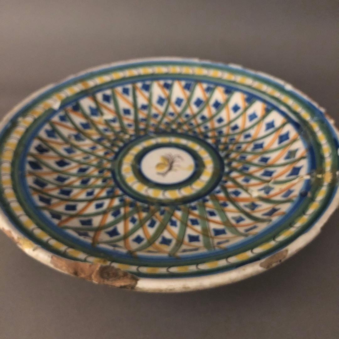 スペイン骨董　アンティーク　絵皿