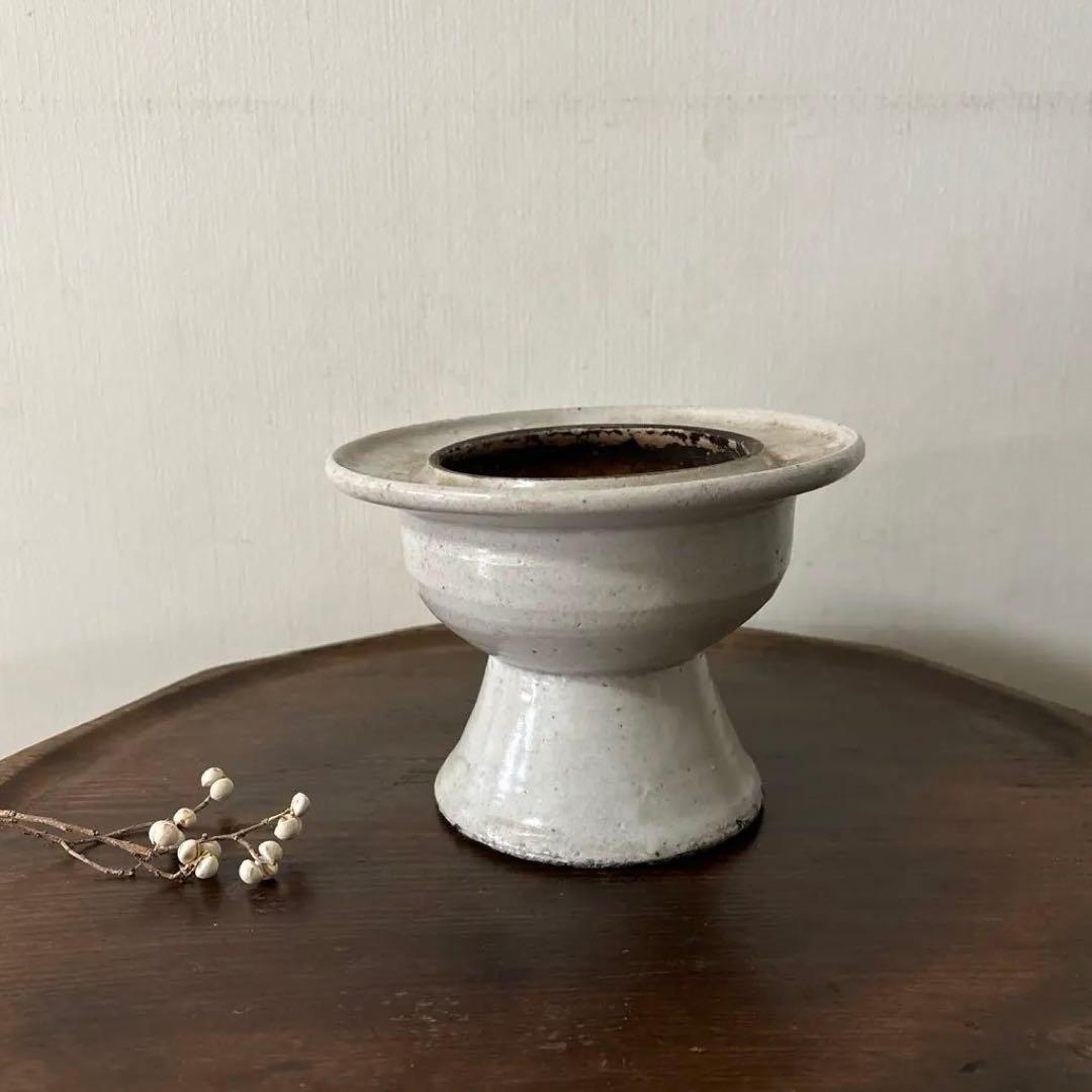 李朝　香炉　朝鮮王朝　骨董　アンティーク　古道具　古陶磁　秦秀雄　白洲正子