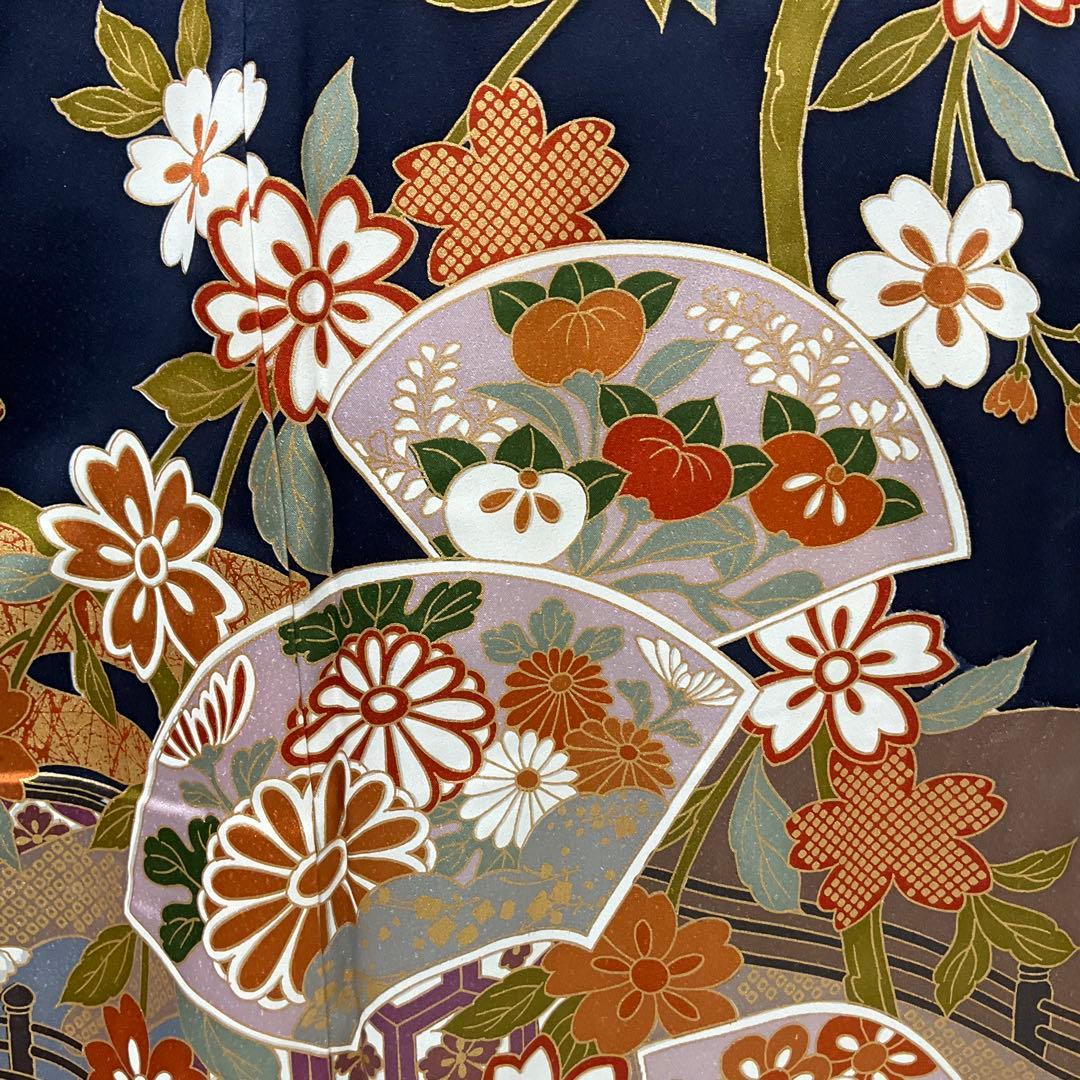 専用C989正絹　振袖　金彩　トールサイズ　極美品　着物