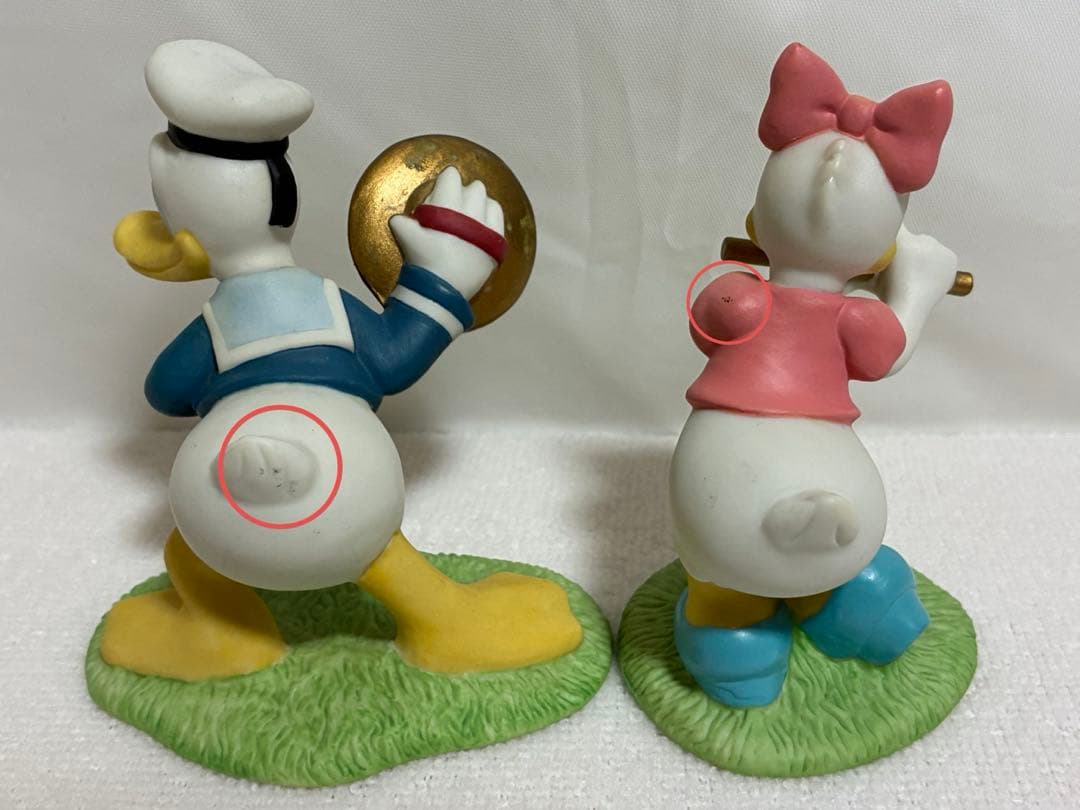 ディズニー　ミッキー　音楽隊　置物　陶器　三協商事