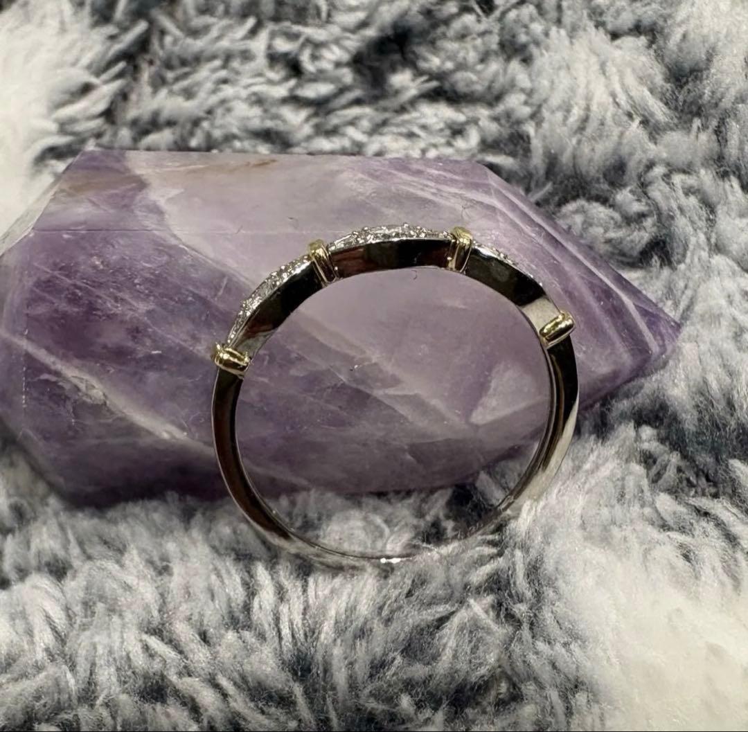 プラチナ K18 ダイヤモンドリング　11号 pt950