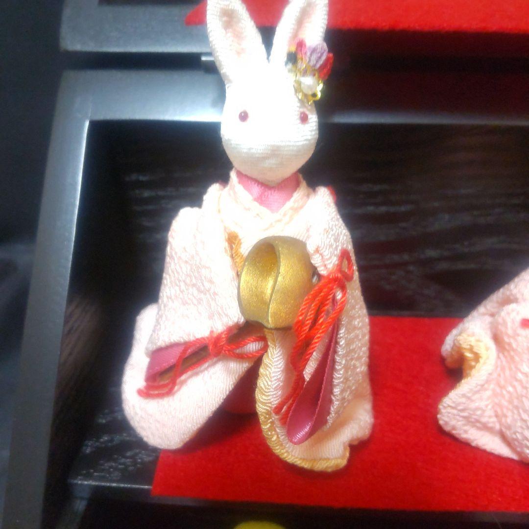 雛人形 ひな祭り 桃の節句 うさぎ ちりめん 新品未使用