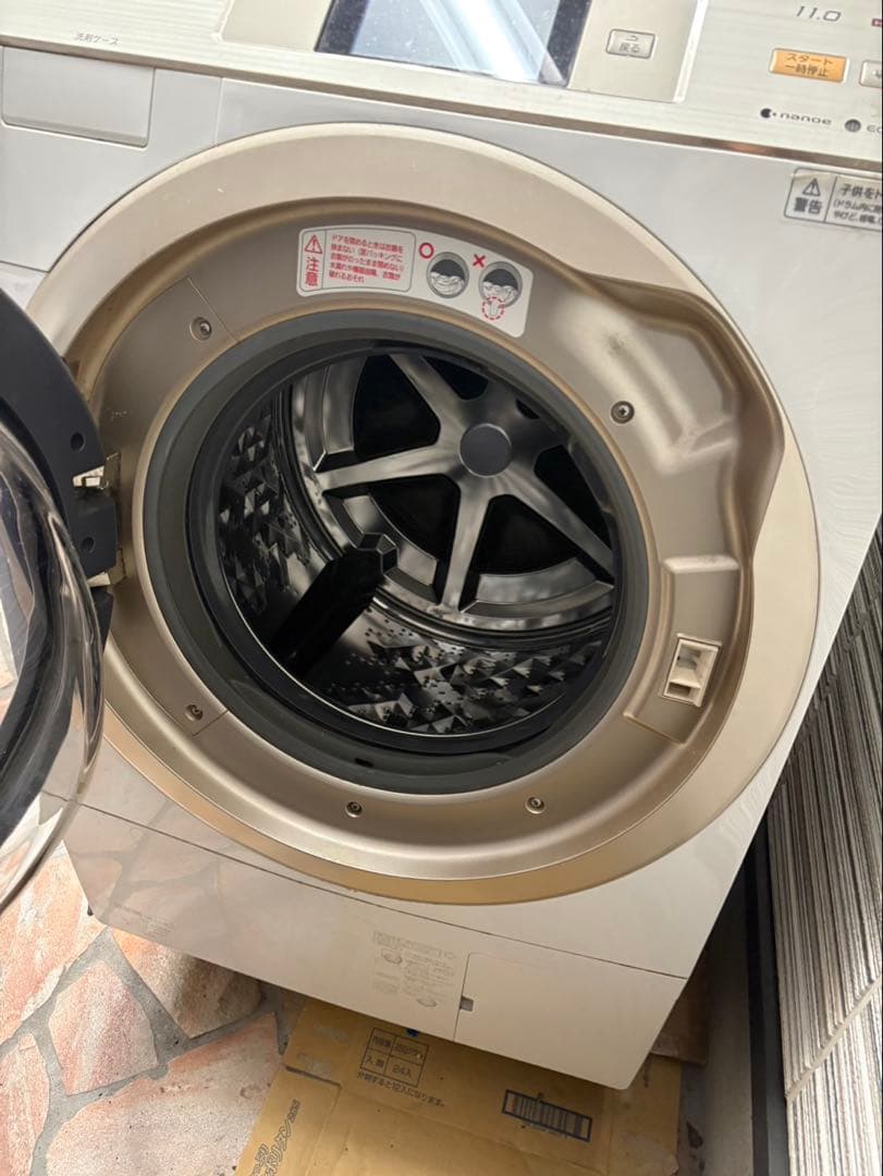 【引き取りのみ】Panasonic ドラム式洗濯機 本体 ホワイト