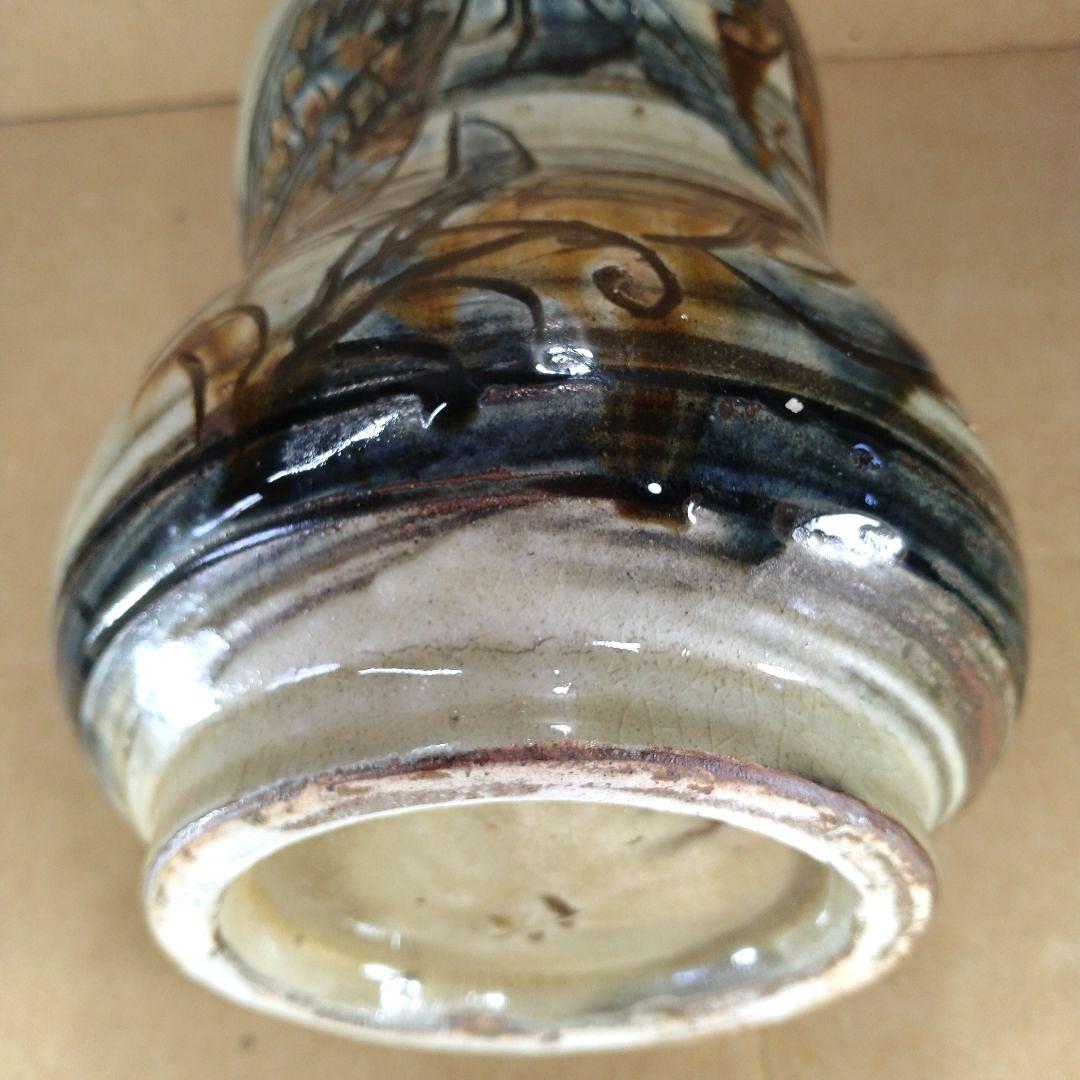 れれれ【本物保証】金城次郎 魚紋嘉瓶 共箱 栞 人間国宝 壷屋焼 美品