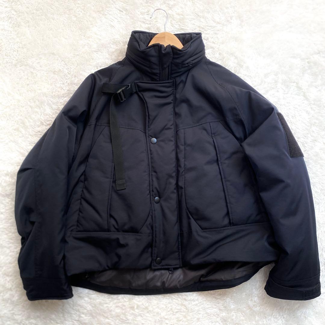 23AW AIVER イリディセントショートモンスターブルゾン　ブラック　M