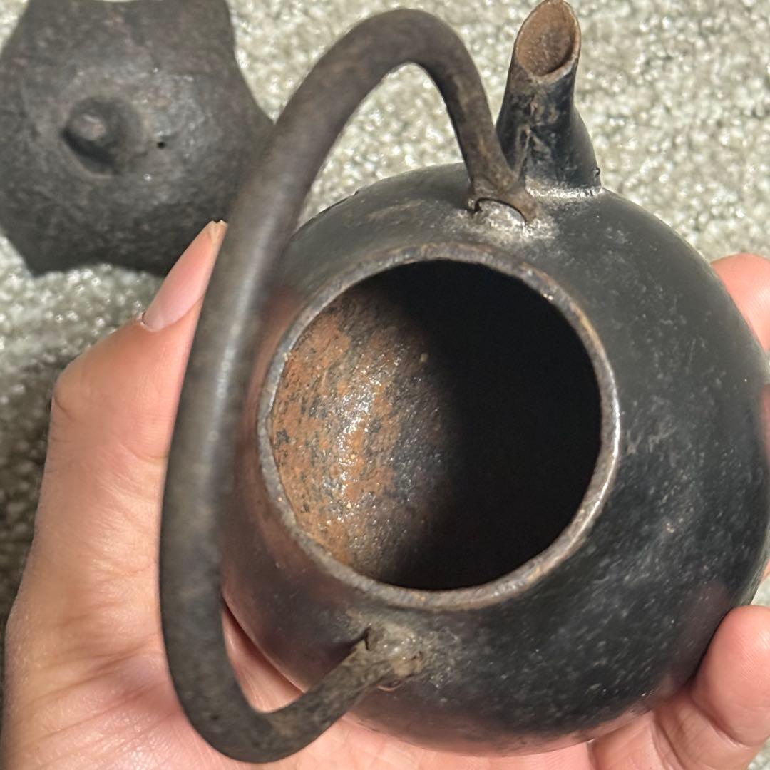 鉄瓶 なす 茄子型 急須 ミニ ナス 鉄器