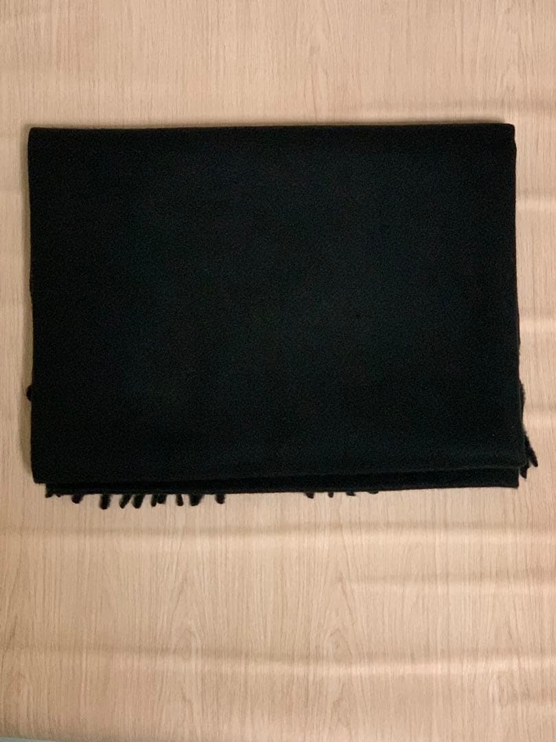 A*.様 ジョンストンズ カシミア 大判ストール マフラー ブラック