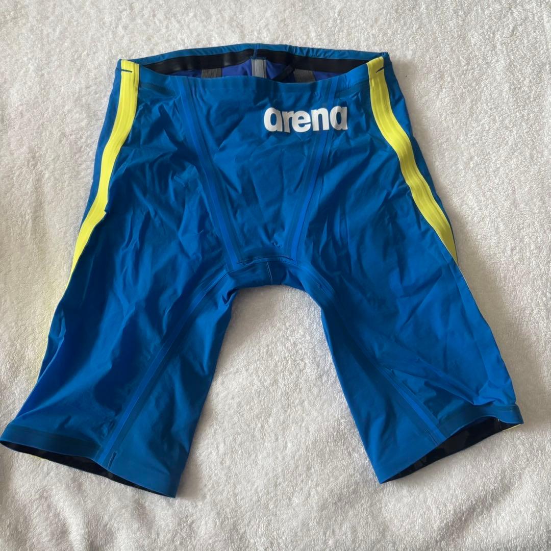 arena 青 ハーフスパッツ 競泳水着　美品　M