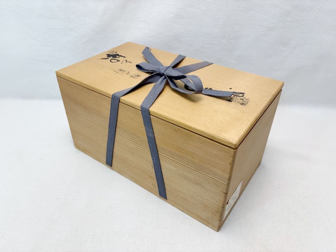 未使用 茶道具 加藤作助造 誰袖 織部 向付 5客組 足付小鉢 銘々皿 印 共箱