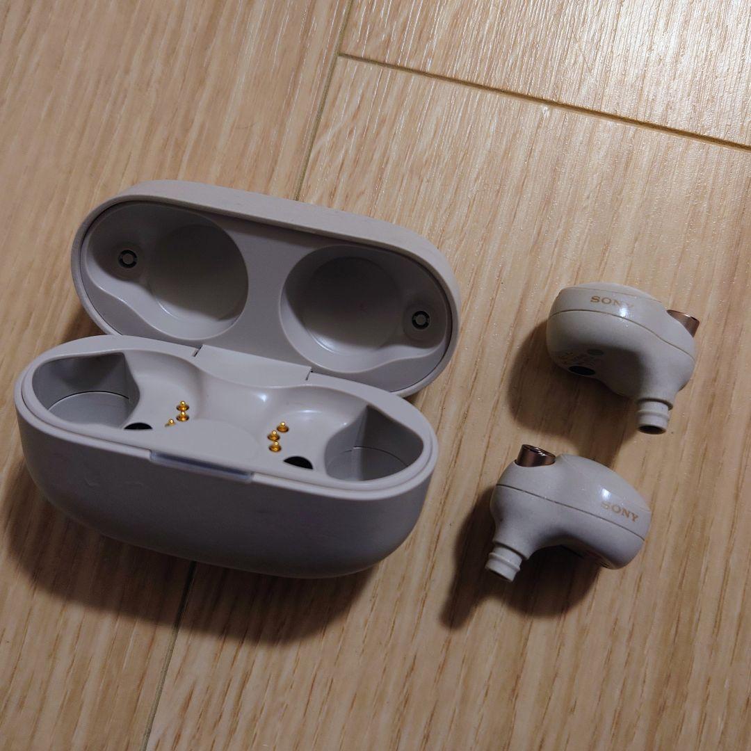ソニー WF-1000XM4 バッテリー新品交換済 シルバー ワイヤレスイヤホン
