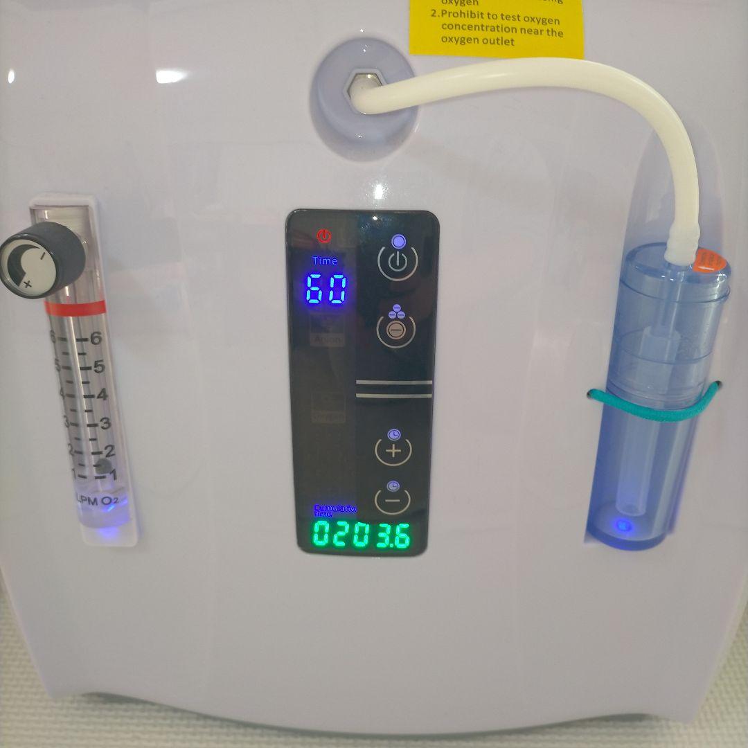 酸素濃縮器 デジタル表示 流量計付き