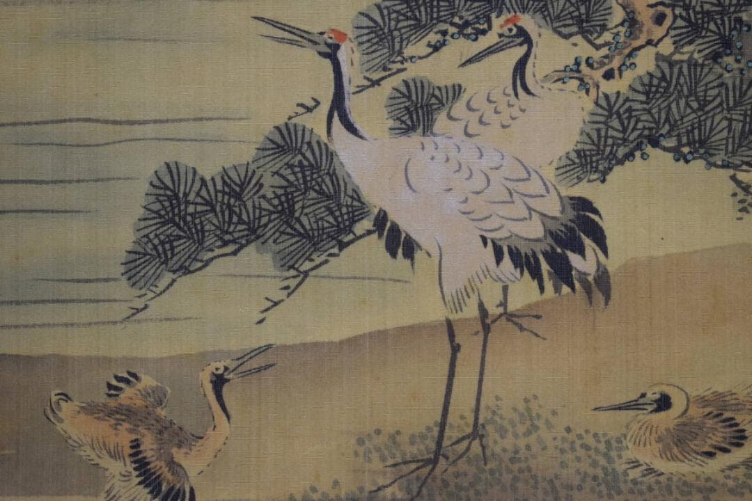 真作/森寛斎/蓬莱山図/桐極箱二重箱付/布袋屋掛軸HG-225